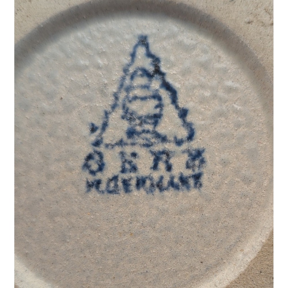 Gerzit Gerz Stoneware Mugs Set of 4 West Germany Grey Blue Vintage Relief Cups - Picture 3 of 5